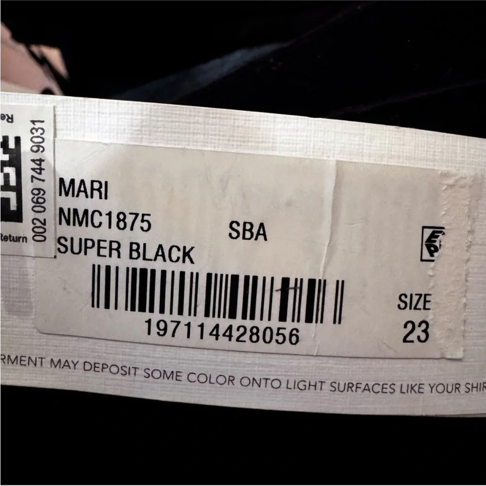 AG Adriano Goldschmied Mari Mid-Rise Slim Straight Jeans Black Size 23 NWT - Picture 8 of 11